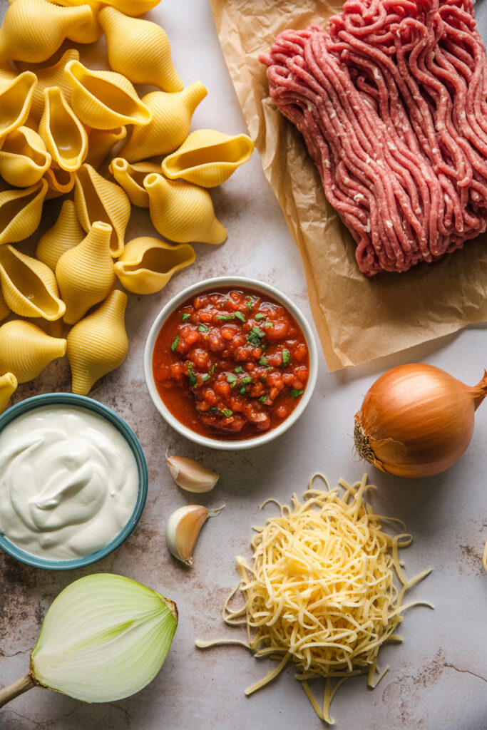 Taco Stuffed Shells Ingredients