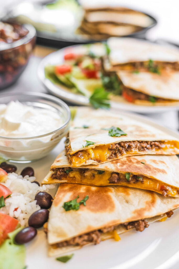 Ground Beef Quesadillas