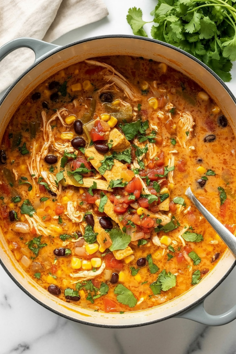 Cook the Chicken Tortilla Soup