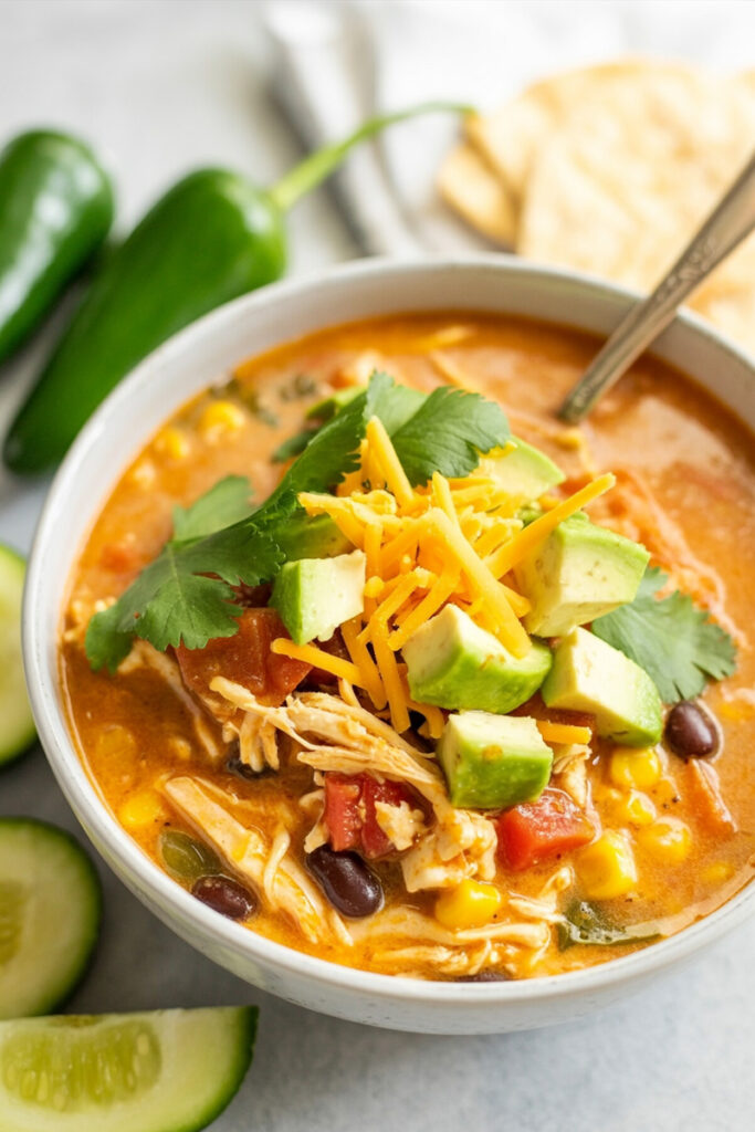 Creamy Chicken Tortilla Soup
