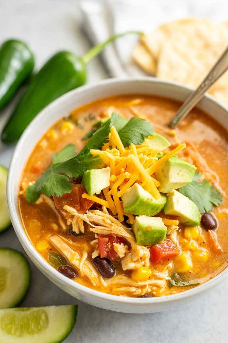 Creamy Chicken Tortilla Soup